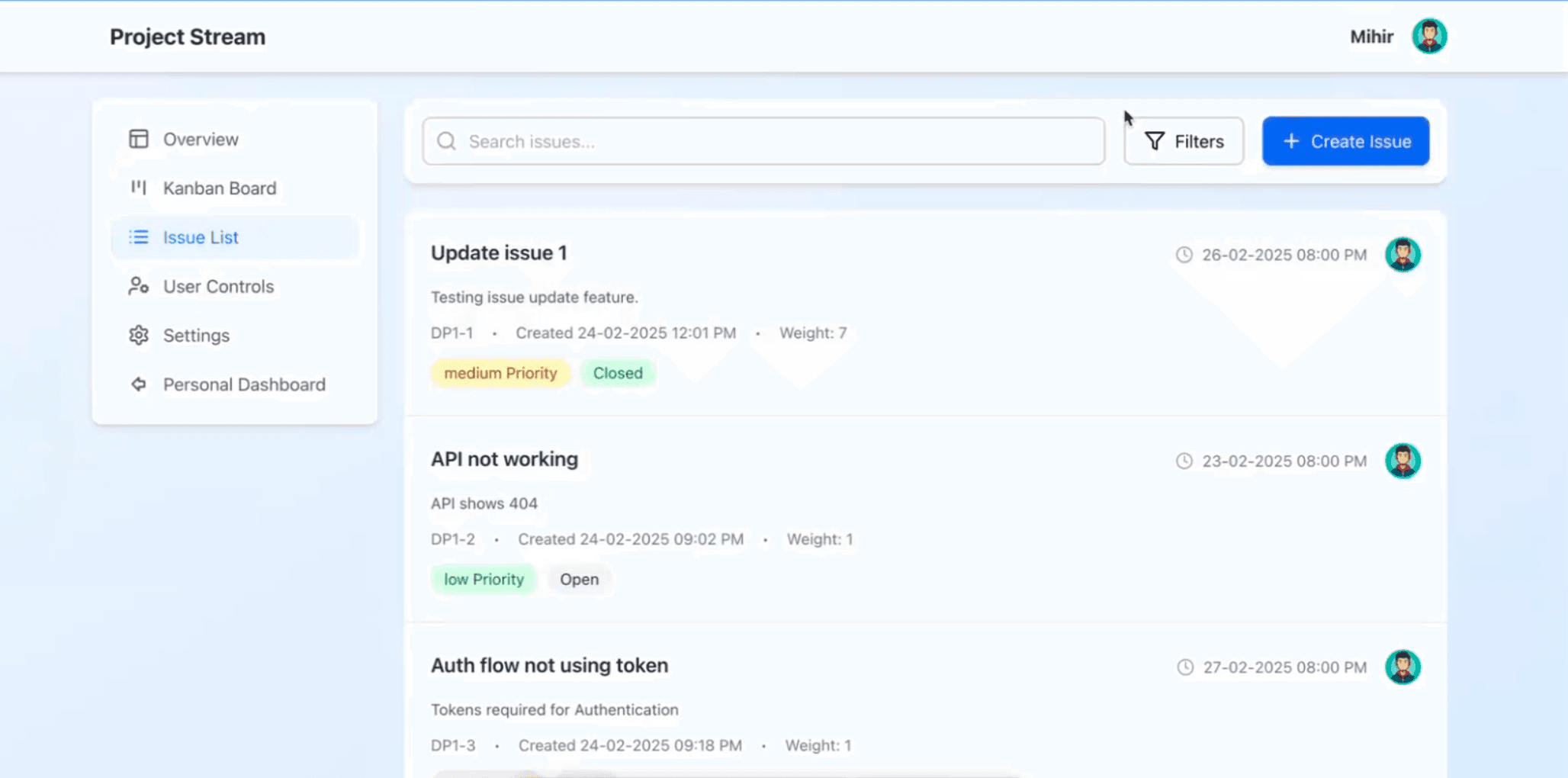 ProjectStream - Jira Lite